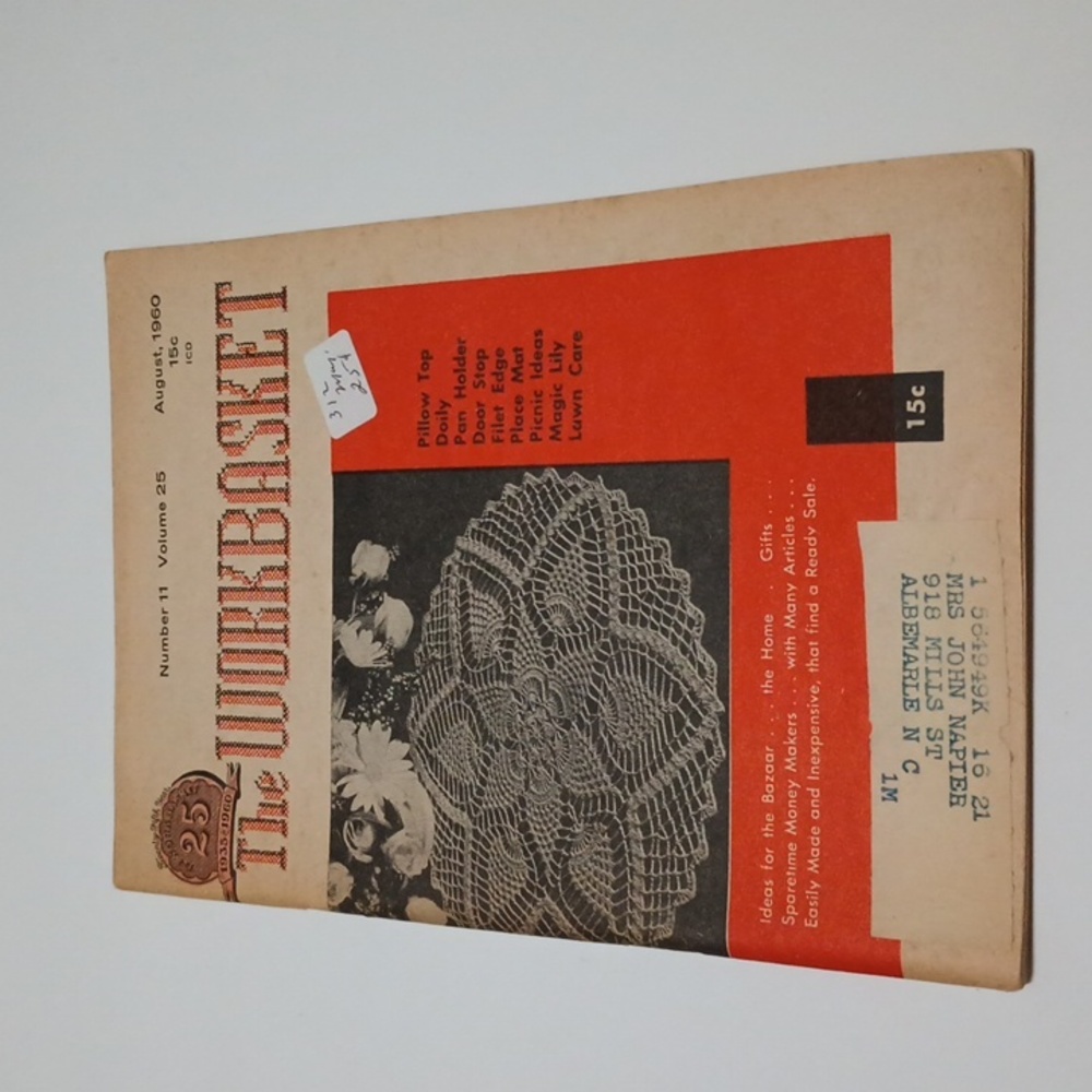 VTG August 1960 The Workbasket Crafting Magazine